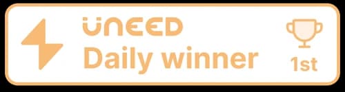 Uneed, Daily winner, 1st place